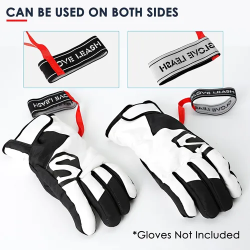 Miniatura 7 de Guante de Deporte XMJY con Correa de Seguridad - Guantes de Esquí con Correa Elástica en la Muñeca, Perfecto para Montañismo y Accesorios de Esquí
