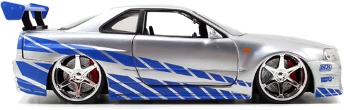 Miniatura 5 de Jada Juguetes – 97158 – Nissan Skyline GTR R34 – Rápido y Furioso – Escala 1:24
