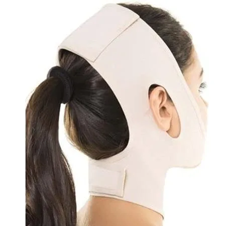 Miniatura 2 de Correa de barbilla Banda de soporte de cuello vendaje Mentonera Post Quirurgica Lifting facial Slimmer Chin Lift Compresión facial Ref 356 Negro