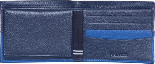 Miniatura 2 de Nautica Pebble Two-Tone Leather Wallet
