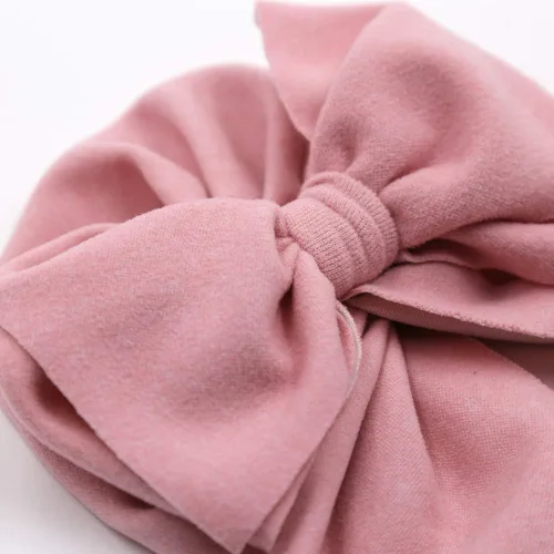Miniatura 6 de Gorro de terciopelo de terciopelo para bebé niña, con lazo anudado para la cabeza, de gran tamaño, gorro indio, cálido para recién nacidos, niños