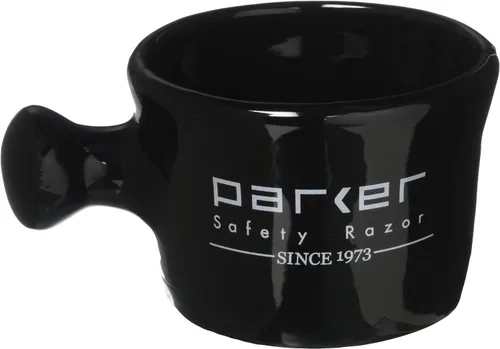 Miniatura 6 de Parker - Taza de afeitado de gres de lujo para usar con jabones de afeitar de hasta 3 pulgadas y cremas de afeitado espumantes, hecha a mano