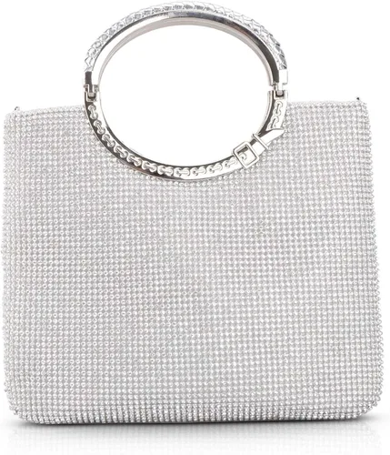 KISSCHIC Bolsos de embrague para mujer bolso de cristal Rhinestone noche embrague bolsas para fiesta boda