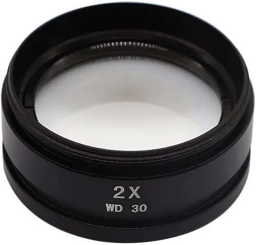 Miniatura 6 de WD165 0.5X 0.7X 1.0X 2.0X Objetos Auxiliares Lente Microscopio Lente de cámara para Trinocular Estéreo Zoom Microscopio Barlow Lente de vidrio