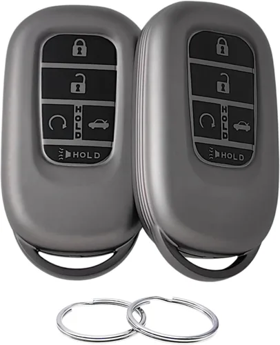 Miniatura 6 de REPROTECTING Funda para llavero de TPU compatible con Honda Accord Civic HR-V CR-V Pilot Sport SI EX EX-L Touring 2022-2026 (negro/negro)
