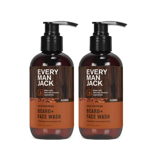Miniatura 10 de Every Man Jack Lavado de Barba + Cara - Fragancia Sutil de Bourbon Añejado - Limpia y Ayuda a Acondicionar y Suavizar Tu Barba y la Piel de Debajo