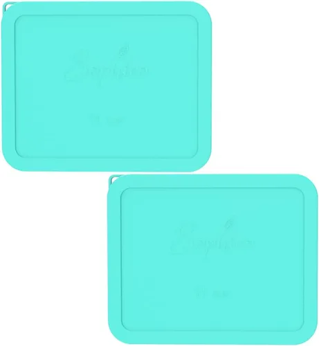 Sophico Tapa rectangular de almacenamiento de silicona para 11 tazas de repuesto para cuencos de vidrio Pyrex 7212-PC, recipiente no incluido (2