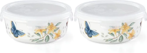 Miniatura 9 de Lenox Mariposa Prado - Recipiente redondo para servir y almacenar, pequeño