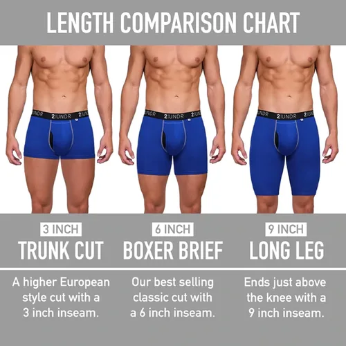 Miniatura 3 de 2UNDR Calzoncillos tipo bóxer Swing Shift de 6 pulgadas para hombre Estampados