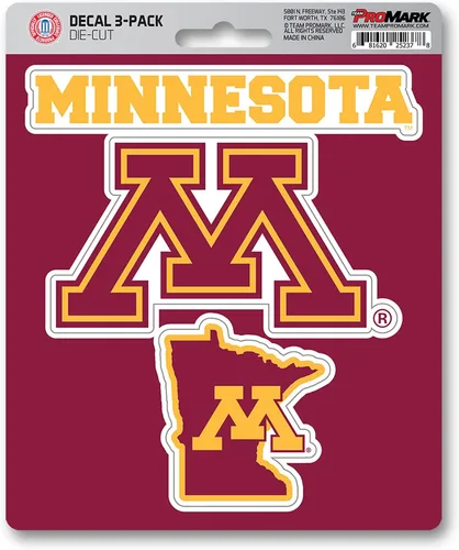 Miniatura 19 de FANMATS NCAA Unisex NCAA 3 Piece Decal Set