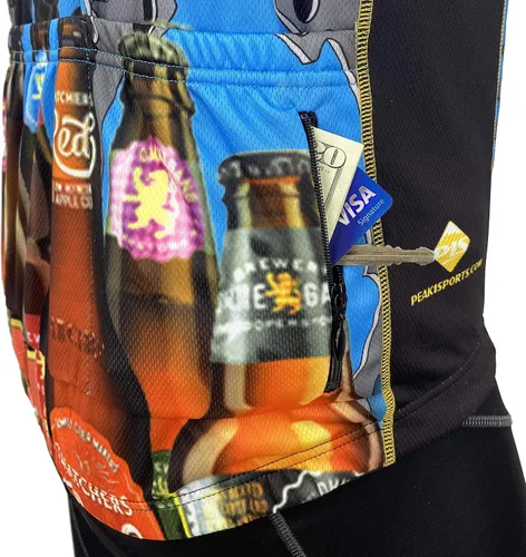 Miniatura 4 de Gears & Beers - Camiseta de ciclismo de manga corta para hombre