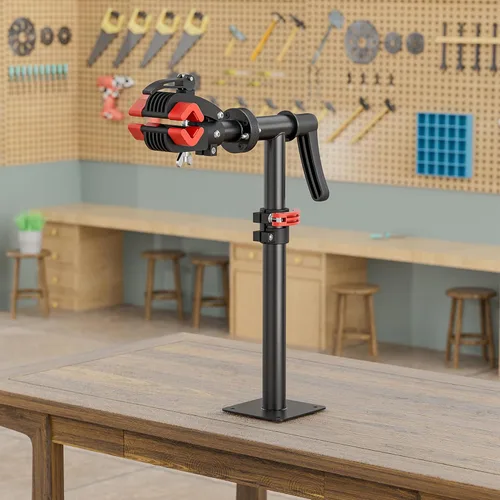 Miniatura 6 de CXWXC Soporte de reparación de bicicletas - Soporte de mantenimiento de montaje en banco - Soportes de trabajo para bicicletas de montaña