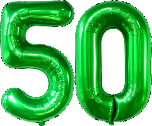 Miniatura 16 de KatchOn - Globo negro grande del número 50, 40 pulgadas, decoraciones de cumpleaños 50 negro sobre la colina para hombres y mujeres, decoraciones