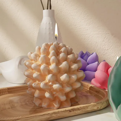 Miniatura 3 de Paquete de 8 moldes de silicona para suculentas de flores, moldes de silicona para decoración del hogar y fabricación de velas, molde en espiral