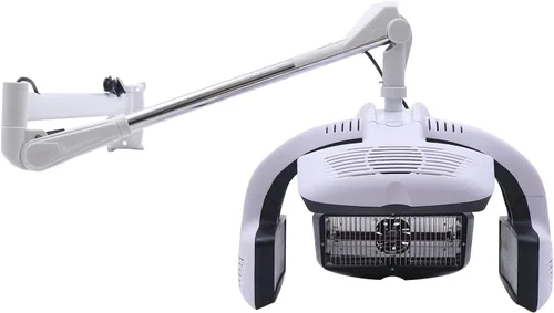 Procesador de pelo montado en la pared 110V Procesador de color de pelo infrarrojo salón peluquería tienda profesional secador de pelo 1250W blanco