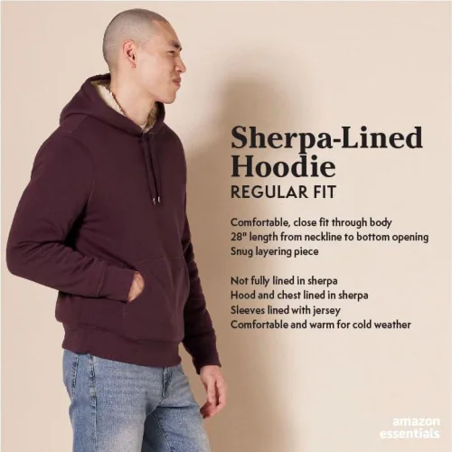 Miniatura 2 de Tienda Essentials - Sudadera con capucha y con forro de sherpa para hombre