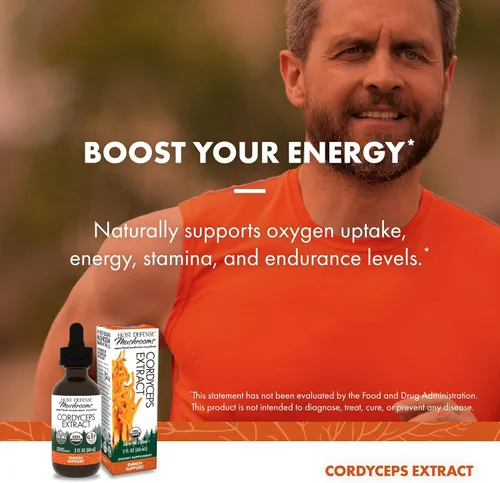 Miniatura 5 de Host Defense Extracto de Cordyceps - Suplemento de apoyo inmunológico y energético - Suplemento de salud renal con Cordyceps - Apoyo físico