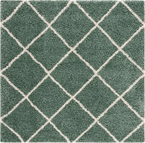 Miniatura 74 de SAFAVIEH - Alfombra de la colección Hudson Shag, diseño de enrejado moderno, no desprende pelusa y fácil de cuidar, 2 pulgadas de grosor, ideal