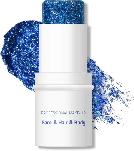 KYDA Barra de purpurina corporal, gel grueso con purpurina para rostro y cabello corporal, pintura holográfica brillante de lentejuelas de sirena,