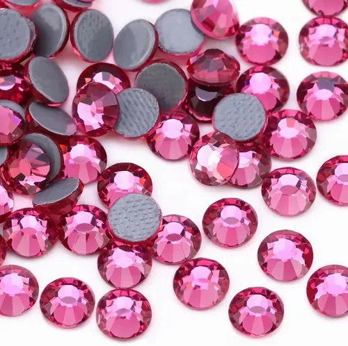 Miniatura 54 de 2880 diamantes de imitación termoadhesivos de imitación de cristal con parte trasera plana para manualidades, manualidades, ropa, zapatos