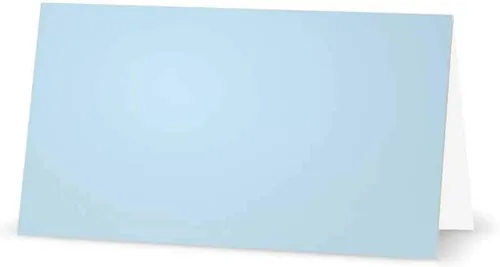 Miniatura 3 de Baby Elephant - Tarjetas de lugar - Artículos de papelería para eventos (10, azul pastel)