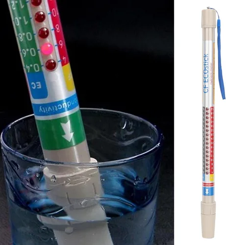 Miniatura 6 de Varita de porra de nutrientes, lectores hidropónicos PPM, prueba de medidor de nutrientes impermeable Nutra Wand Truncheon Hydroponic EC/PPM/CF