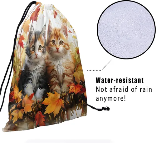 Miniatura 165 de Bolsa de agarre de gimnasia de piel de animal, bolsa de gimnasia con cordón ajustable, bolsa de cuerda para fauna silvestre, Mariposas Galaxy
