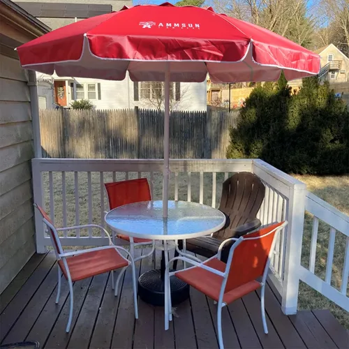 Miniatura 3 de AMMSUN Sombrilla Portátil de Patio y Playa de 6.5 pies para Arena con Inclinación y Ventilación de Aire, Refugio Solar, Protección UV 50+, Sombrilla