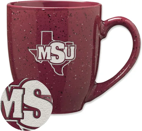 Miniatura 20 de Rico Industries NCAA Virginia Tech Hokies Maroon - Taza de café de cerámica grabada con láser, color del equipo, 16 onzas