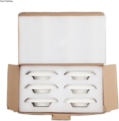 Miniatura 9 de Ceramics - Juego de 6 soportes para huevos duros, color blanco