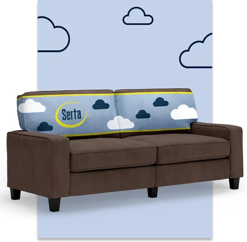 Miniatura 17 de Serta Palisades Sofás Tapizados para Sala, Sofá de Diseño Moderno, Tela, Beige