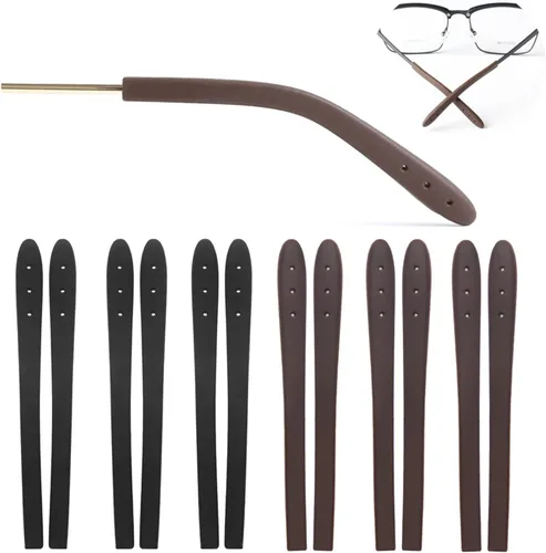Miniatura 9 de Puntas de patillas para lentes antideslizantes para lentes antideslizantes para sujetar las orejas, manga de tubo, lentes cómodos de repuesto
