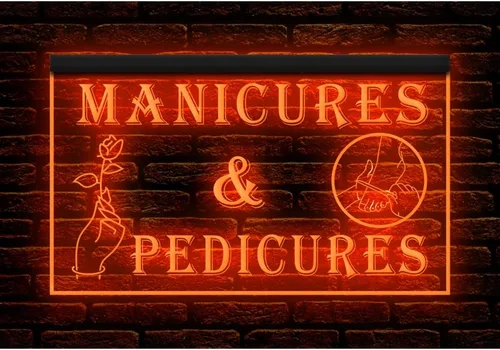 Miniatura 6 de 160055 Manicuras y pedicuras Cuidado de las uñas Salón de belleza Tienda abierta Decoración del hogar Pantalla LED Luz Neón Letrero