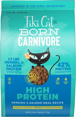 Miniatura 9 de Tiki Cat Born Carnivore - Alimento seco para gatos con alto contenido de proteínas, pollo y huevo deshuesado, bolsa de 2.8 libras
