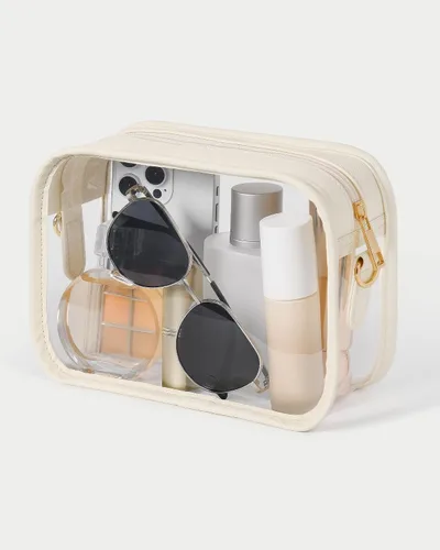 Miniatura 6 de FANGSUN Bolso transparente para mujer, bolso cruzado transparente aprobado para estadios, pequeño bolso transparente para conciertos y festivales
