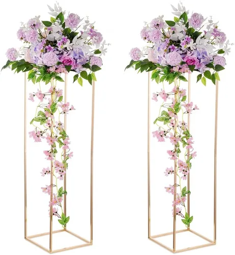 Miniatura 12 de Soporte de pedestal negro para plantas, 2 piezas, soporte de metal para plantas, soporte de flores de 15.75 pulgadas de alto, soporte para flores