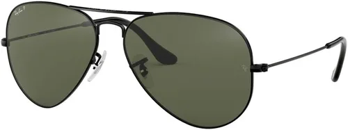 Ray-Ban RB3025 - Lentes de sol de aviador de metal para hombre y mujer + paquete con kit de cuidado de gafas iWear de diseñador