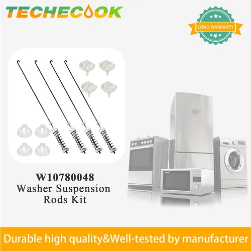 Miniatura 7 de W10780048 WTW4800XQ4 WTW4800XQ1 RTW4640YQ1 ATW4675YQ1 Reemplazo de varilla de suspensión para lavadora Whirlpool Kenmore Maytag Amana WTW4800XQ2