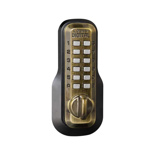 Miniatura 4 de Cerradura mecánica sin llave EZ Lockey USA, Bronce antiguo, 1