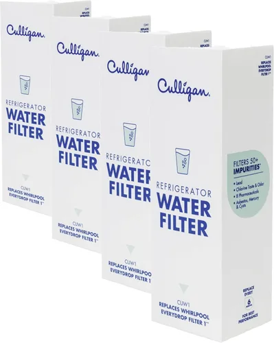 Miniatura 8 de Culligan CUW1 Filtro de agua para refrigerador, reemplazo para filtro de agua Whirlpool 1 (EDR1RXD1) Reemplace cada 6 meses, paquete de 1