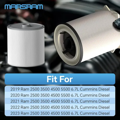 Miniatura 2 de Marsram Juego de separador de agua para filtro de combustible Cummins de 6.7L se ajusta para 2019 2020 2021 2022 2023 2024 Dodge Ram 2500 3500 4500