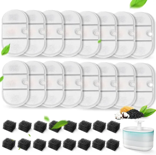 Miniatura 8 de 16 paquetes de filtros de repuesto para fuente de agua para gatos compatibles con la fuente de agua PETLIBRO Capsule para mascotas: PLWF002, 71