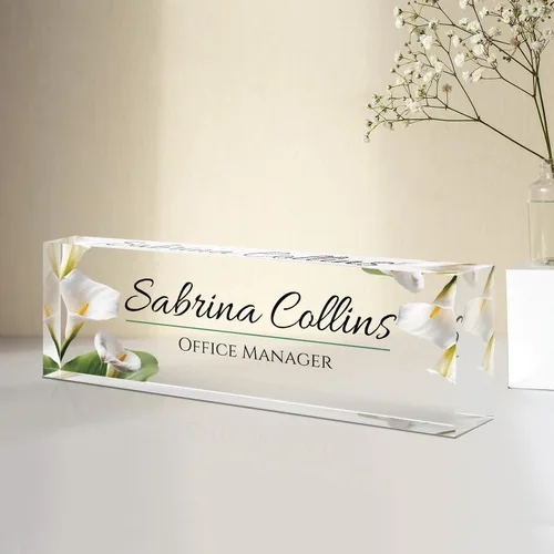 Miniatura 21 de Placa de nombre personalizada para escritorio, placa de nombre de escritorio personalizada, regalos de agradecimiento a los empleados, accesorios