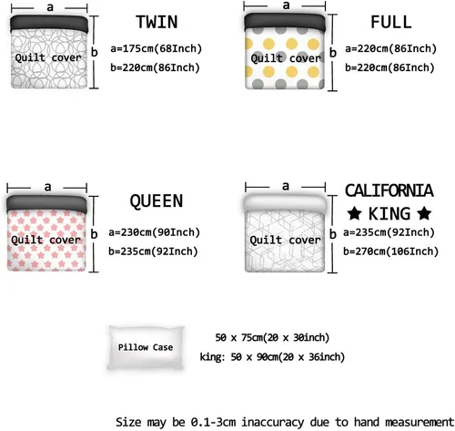 Miniatura 7 de Duvet Cover Set Twin, Coffee Maker Beans Cups Cake 3 Piece Bedding Set Breathable Quilt Cover Set, Coffee Time Soft Microfiber Bed Set with Pillow