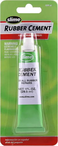 Cemento de hule Slime 1051-A, para reparación de neumáticos, uso con tapones o parches de Slime, tubo de 1 onza