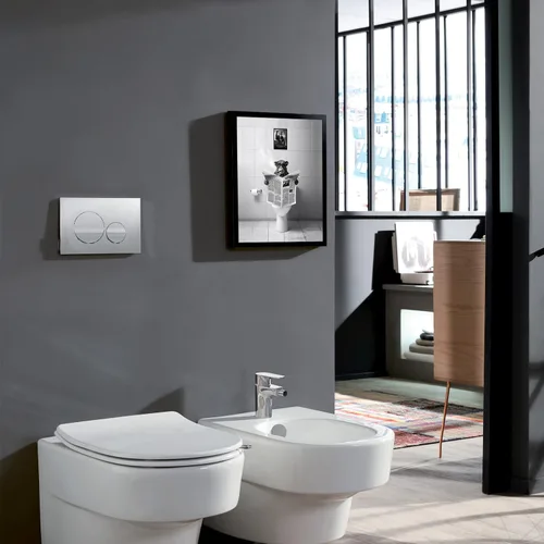 Miniatura 3 de Foduuo Divertido arte de pared para decoración de baño, impresión artística en lienzo en blanco y negro, enmarcadas en negro, divertidas impresiones