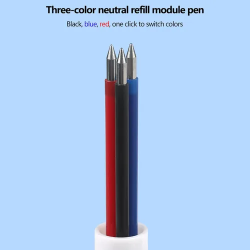 Miniatura 9 de HeTaoCat Paquete de 5 bolígrafos de gel retráctiles 3 en 1 de 0.020 in, 3 colores para suministros de oficina (3 en 1)