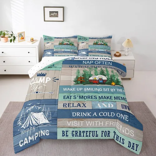Miniatura 39 de Feelyou Juego de edredón de zorro ártico, juego de ropa de cama para niños y niñas, bonito edredón de animales salvajes, juego de edredón 1 juego