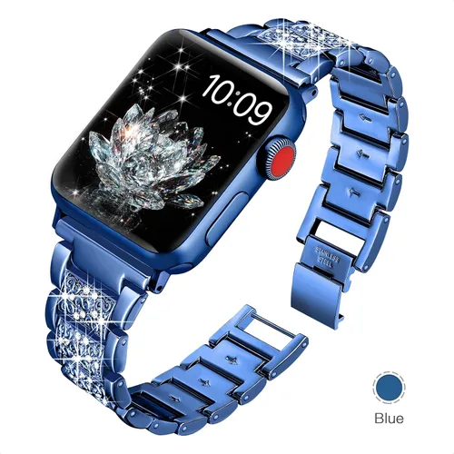 Miniatura 2 de YGTIECS Compatible con correas de Apple Watch para mujeres de 1.496 pulgadas, 1.575 pulgadas, 1.614 pulgadas, 1.654 pulgadas, 1.732 pulgadas, 1.772