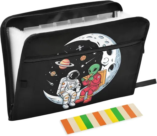 Miniatura 20 de Gredecor 13 Pockets File Folder Organizer A4/Letter Water Resistant Document Bag with Zipper Filing Folder Expanding File Pouch Storage for School